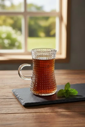 استکان چای خوری پیرکس کمر باریک / 63pa