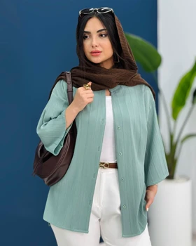 شومیز یقه‌هفت بامک