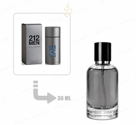 عطر ادکلن 212 مردانه سیلور 30 میل اشدی ASHDI Extra Parfum Carolina Herrera 212 Men NYC Inspired 30ml