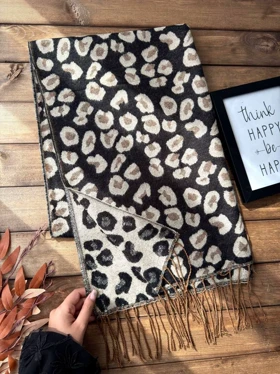 شال فوتر پلنگی دورو کد 400