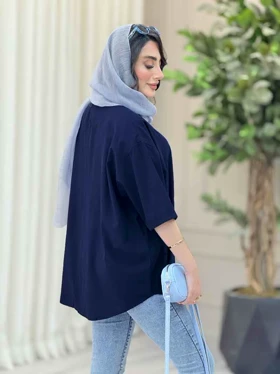 مانتو پانچ برش‌دار جیب نما