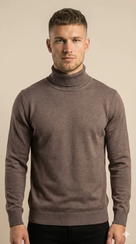 بافت یقه اسکی مردانه BY05