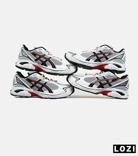 کفش کتانی بزرگ پا سفید مشکی قرمز ASICS GT 2130