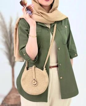 مانتو شومیزی لینن تویگا
