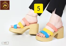 صندل و روفرشی تمام طبی زنانه پاشنه‌دار 4-610