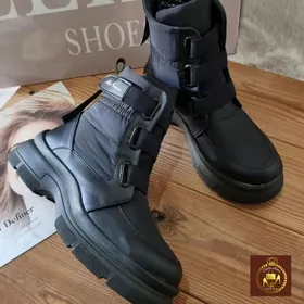 نیم بوت کاپشنی زنانه کشی چسبی