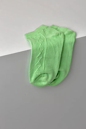 جوراب مچی طرح برجسته لوزی زنانه