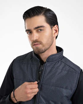 ام کی کالکشن جلیقه mk-22243-charcoal