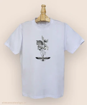 تیشرت مردانه و زنانه اصیل ایرانی طرح چو ایران نباشد تن من مباد کد 997