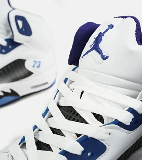 کتانی ساق‌دار زنانه و مردانه سفید مشکی آبی Nike air jordan 5