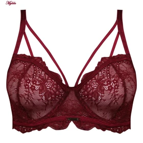 ست شورت و سوتین زنانه گیپور فانتزی نانسی زرشکی کد 4691-8585