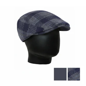 کلاه باراتا چهارخونه مردانه سورمه‌ای