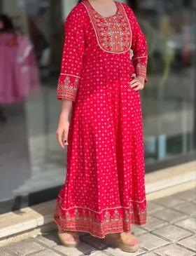 پیراهن هندی وارداتی کوک و دوک کد 557