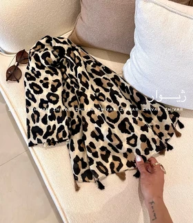 شال نخ‌پنبه پلنگی