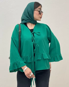 مانتو چین‌دار عروسکی پفکی