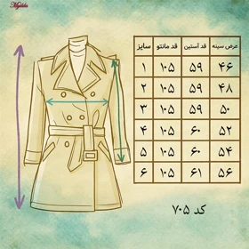 مانتو زنانه عصر جدید رنگ مشکی مدل 5402-705