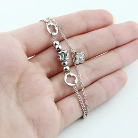 پابند زنانه مدل ونکلیف دولاین (نقره‌ای)