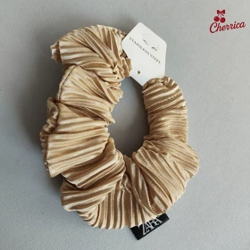 کش اسکرانچی ساتن پلیسه طلایی کد 14