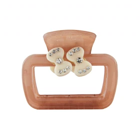 کلیپس زنانه مدل مکعبی نگین‌دار