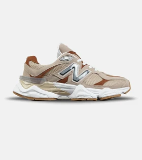 کفش کتانی مردانه و زنانه کرم قهوه ای NEW BALANCE 9060 مدل 7235