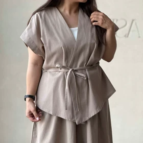 ست زنانه لینن کرال