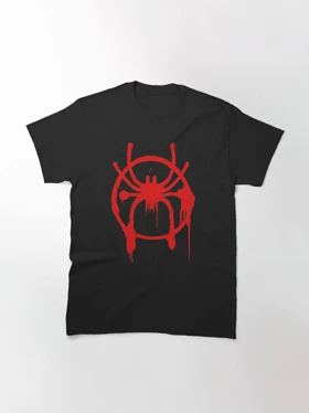 تیشرت spiderman spider verse | تیشرت مرد عنکبوتی طرح Spider Logo red کد 105345
