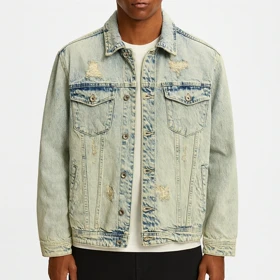 کت جین مردانه با شست خاص استایل شیک و خاص مناسب روزمره 2026