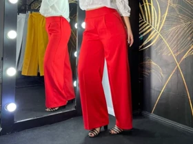 شلوار زنانه بگ سفید