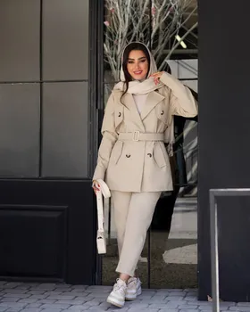 بارانی کوتاه مدل کاکی کد 3321
