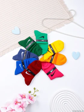 جوراب نیم ساق کش انگلیسی نایک nike کد 1002