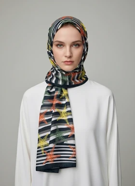 شال حریر ستاره