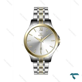 انزو کلاسیک زنانه EC-614TEL دورنگ طلایی صفحه سیلور Enzo-8098-L