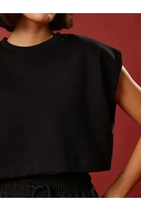 سویشرت ورزشی Crop 3 Thread Raised 3SAK10081NK