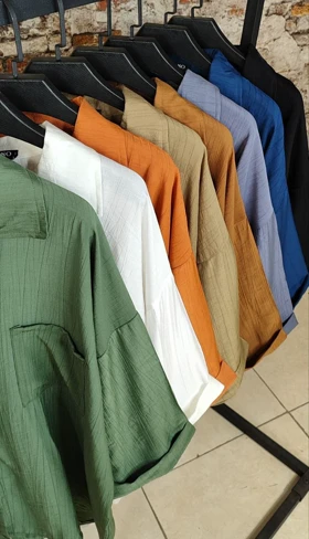 شومیزمانتویی آستین پاکتی مدل روشنا کد 50250