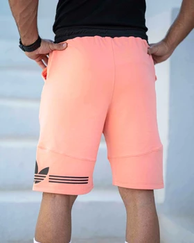 شلوارک آدیداس گلبه ای نخ پنبه