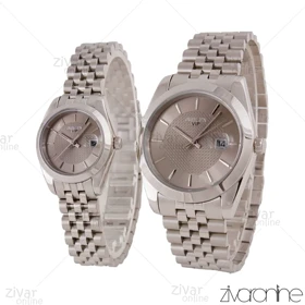 ست ساعت سیتیزن نقره ای صفحه طوسی 105656