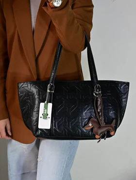 کیف دستی زنانه بنو BENO (باکیف داخلی) مدل لیدیا کد 4949 (مشکی)