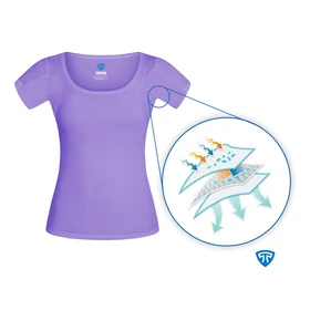 تاپیک تیشرت آستین کوتاه women tishirt-purple