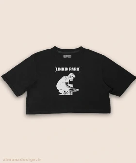 کراپ زنانه طرح لینکین پارک کد 995