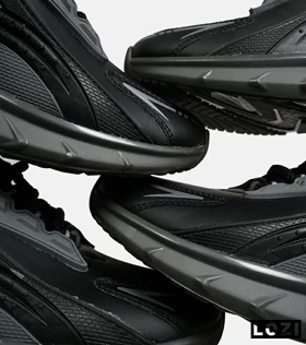 کفش کتانی ساق‌دار مشکی خاکستری Reebok Shaq Attaq