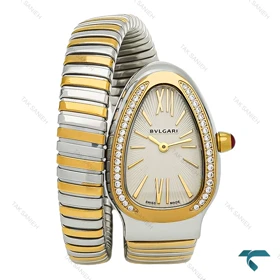 ساعت بولگاری ماری تک دور زنانه دورنگ طلایی دورنگین Bvlgari-8467-L