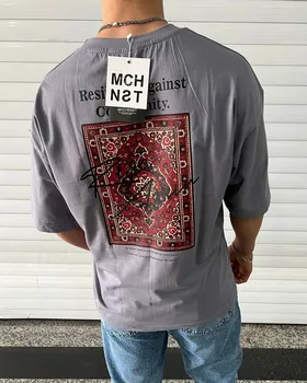 تیشرت مشینست MCH مدل RISE رنگ طوسی