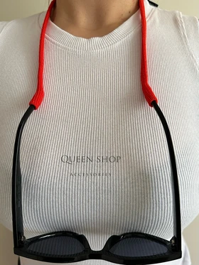 بند عینک جورابی قرمز ماتیکی