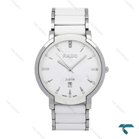 ساعت رادو Centrix مردانه وسط سرامیکی استیل سفید Rado-6342-G