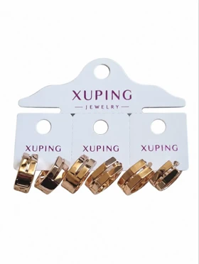 گوشواره xuping طرح طلا کد pux11 رنگ ثابت هورآن مارکت