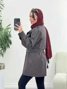 بارانی دو تکه جیب پیله