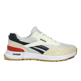 کتانی اسپرت مردانه مدل ریبوک Reebok رنگ سفید سرمه‌ای کد 51478