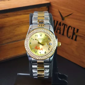 ساعت مچی زنانه رولکس دیت جاست Datejust با موتور کوارتز ژاپن و قفل پروانه ای کد 4