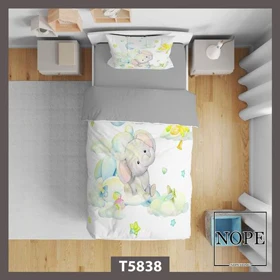 روتختی کودک طرح بچگانه فیل کوچولو مدل T5838
