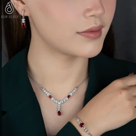 نیم ست نقره باتیس